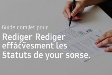 Guide complet pour rédiger efficacement les statuts de votre société